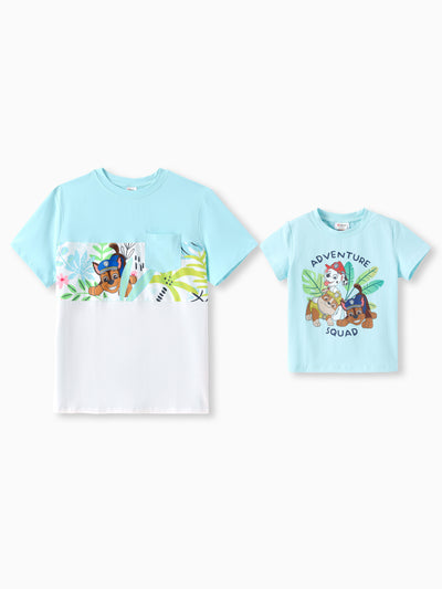 PAW Patrol Daddy & Son Floral Dress/ Cotton Top Turquoise