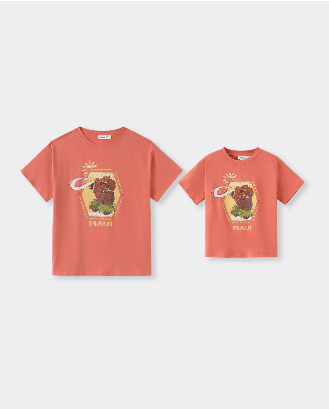 Disney Princess Daddy & Son Moana Sporty Dress/ Cotton Top Orange