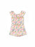 Ocean Vibes Toddler Girl Tropical island Romper Apricot