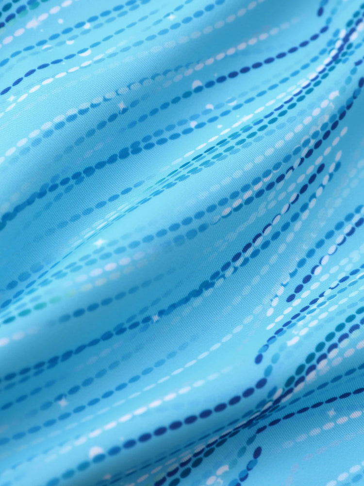 Disney Frozen Toddler/Kid Girl Elsa Ruffled Straps Swimsuit Blue