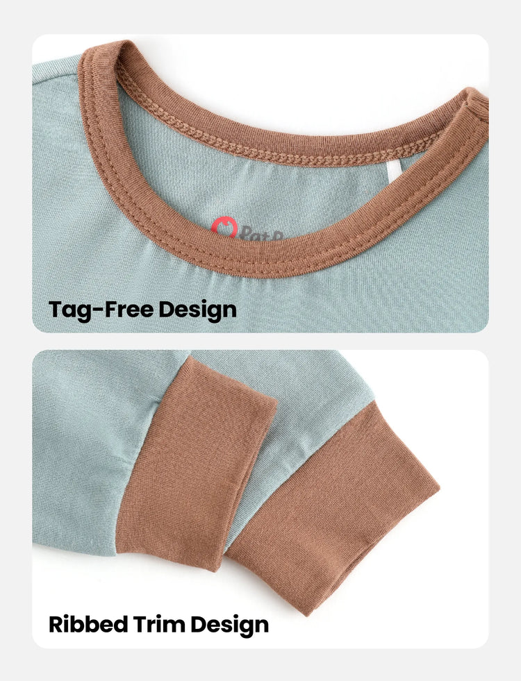 Baby 2-teiliges Tencel Modal Pyjamas Set für Mädchen / Jungen ( eng anliegend ) grün