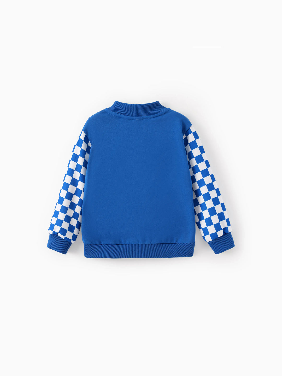 Veste bomber bleue en maille à boutons-pression, motif Cars, pour petit garçon, à l'effigie de Flash McQueen Ramirez.