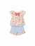 Ocean Vibes Toddler Girl Bow Ruffle Top & Shorts Set Blue