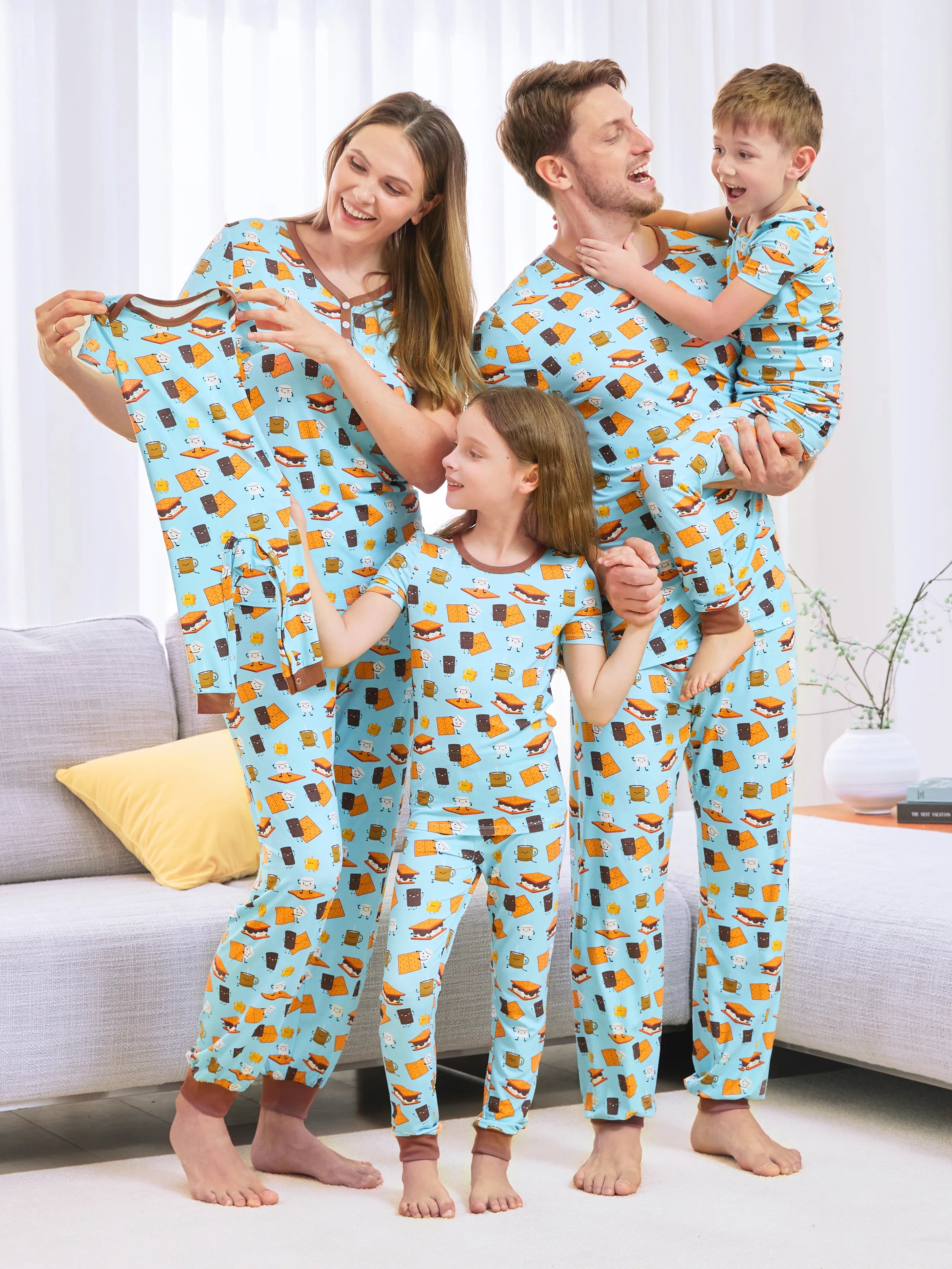 Matching Pajamas Pj Nightwear Couple Pajamas Men And Women