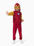 Marvel Toddler/ Kid Boy 2pcs Iron Man Costume Sweatshirt and Pants Set with Built-in Mask Burgundy