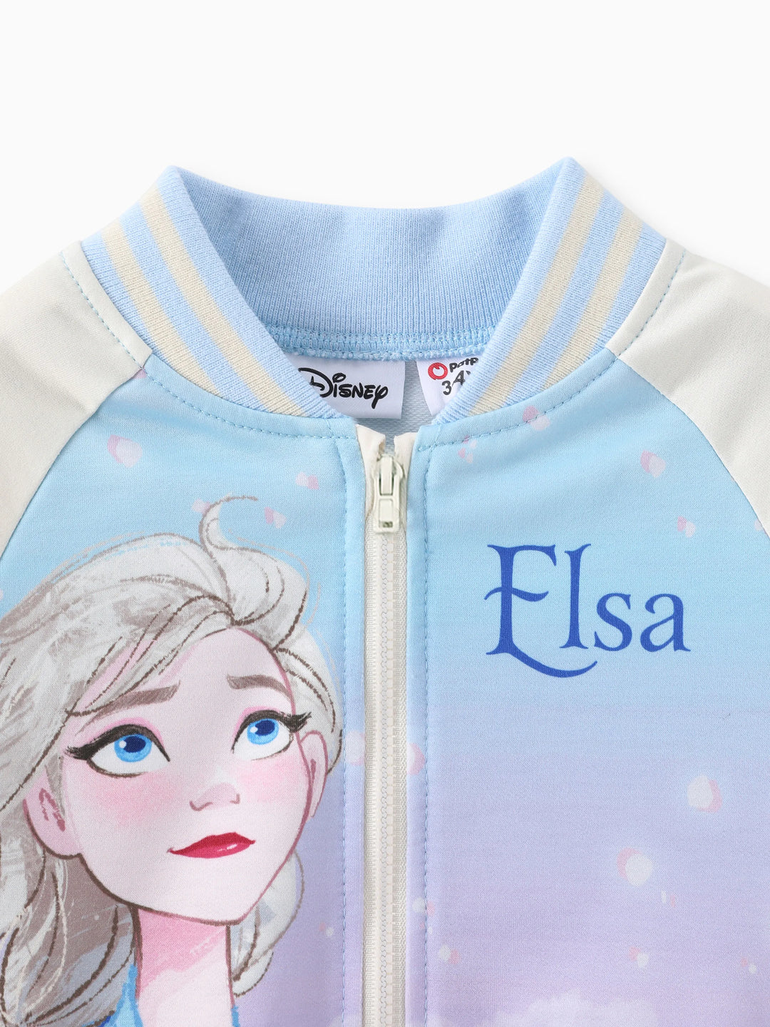 Veste bomber tie-dye Elsa pour petite fille Disney La Reine des Neiges, bleu