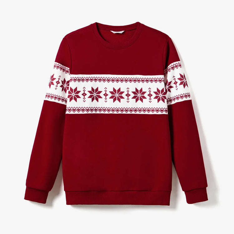 Ensembles de Noël assortis pour toute la famille, hauts à manches longues et robes en velours bordeaux