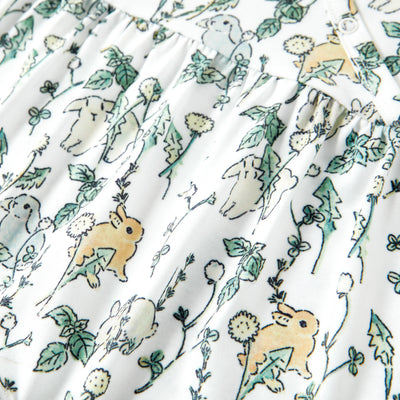 Baby Girl Clothes Floral Print Jumpsuit Color block