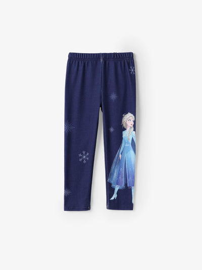 Disney Frozen Elsa Toddler Girl Elsa Print Naia? Tie-Dye leggings DeepBlue