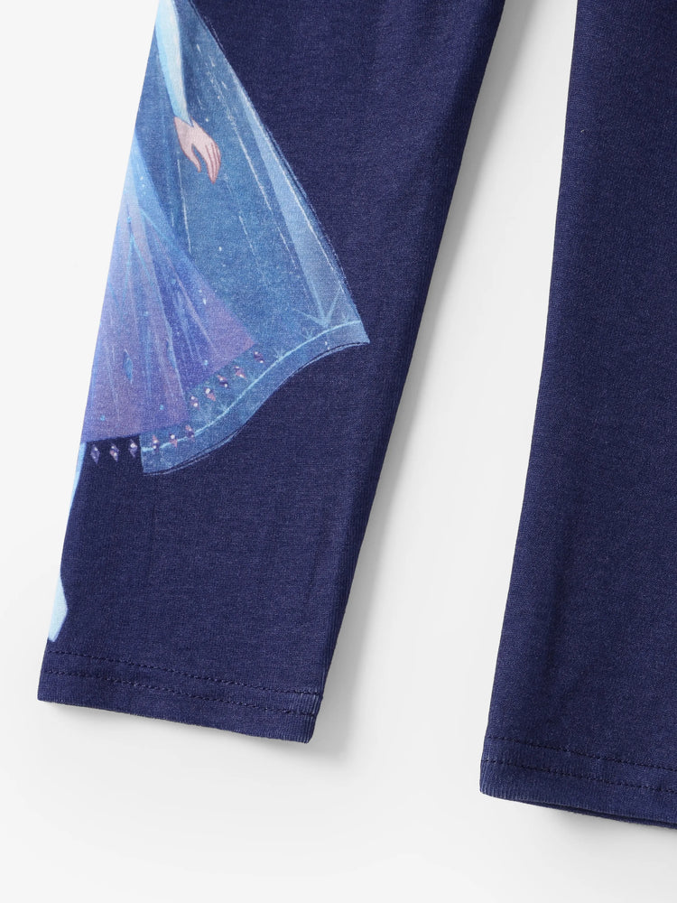 Disney Frozen Elsa Toddler Girl Elsa Print Naia? Tie-Dye leggings DeepBlue