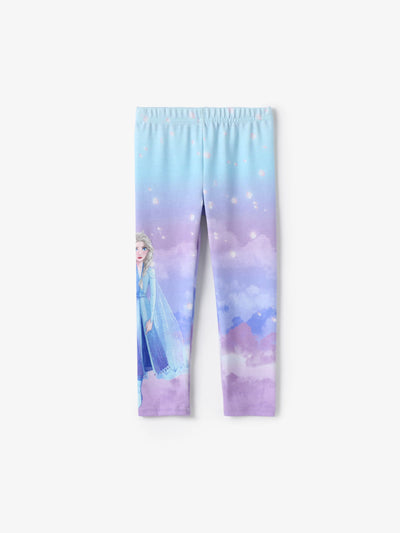 Disney Frozen Elsa Toddler Girl Elsa Print Naia? Tie-Dye leggings DeepBlue