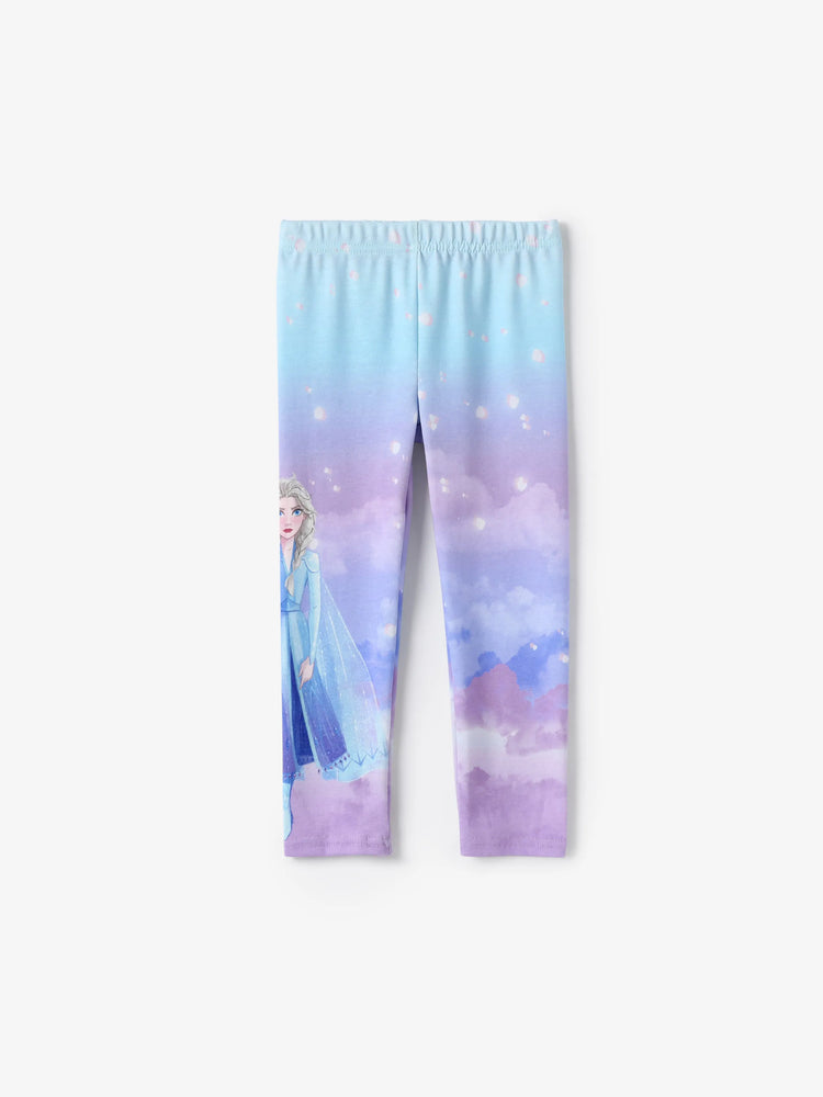 Disney Frozen Elsa Toddler Girl Elsa Print Naia? Tie-Dye leggings DeepBlue