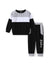Toddler Boy 2pcs Colorblock Sweatshirt and Pants Set Black