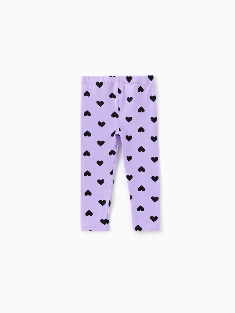 Toddler/Kid Girl Elasticized Leggings Purple
