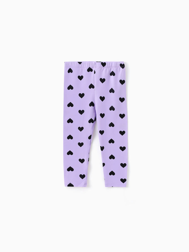 Toddler/Kid Girl Elasticized Leggings Purple