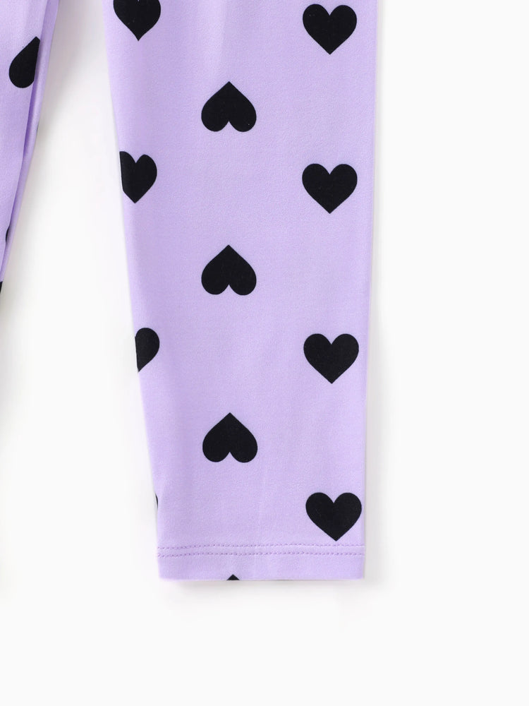 Toddler/Kid Girl Elasticized Leggings Purple