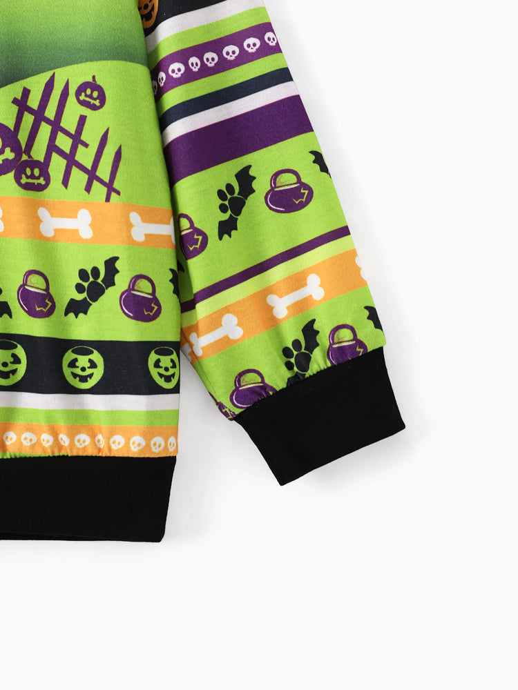 PAW Patrol Halloween Toddler Boy Rubble Fun Graphic Sweatshirt Green