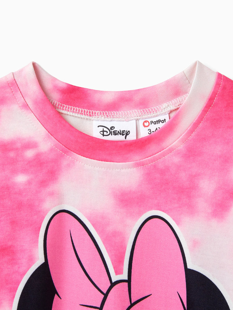 Disney Mickey and Friends Family Matching Character Print Short-sleeve T-shirt Multicolor