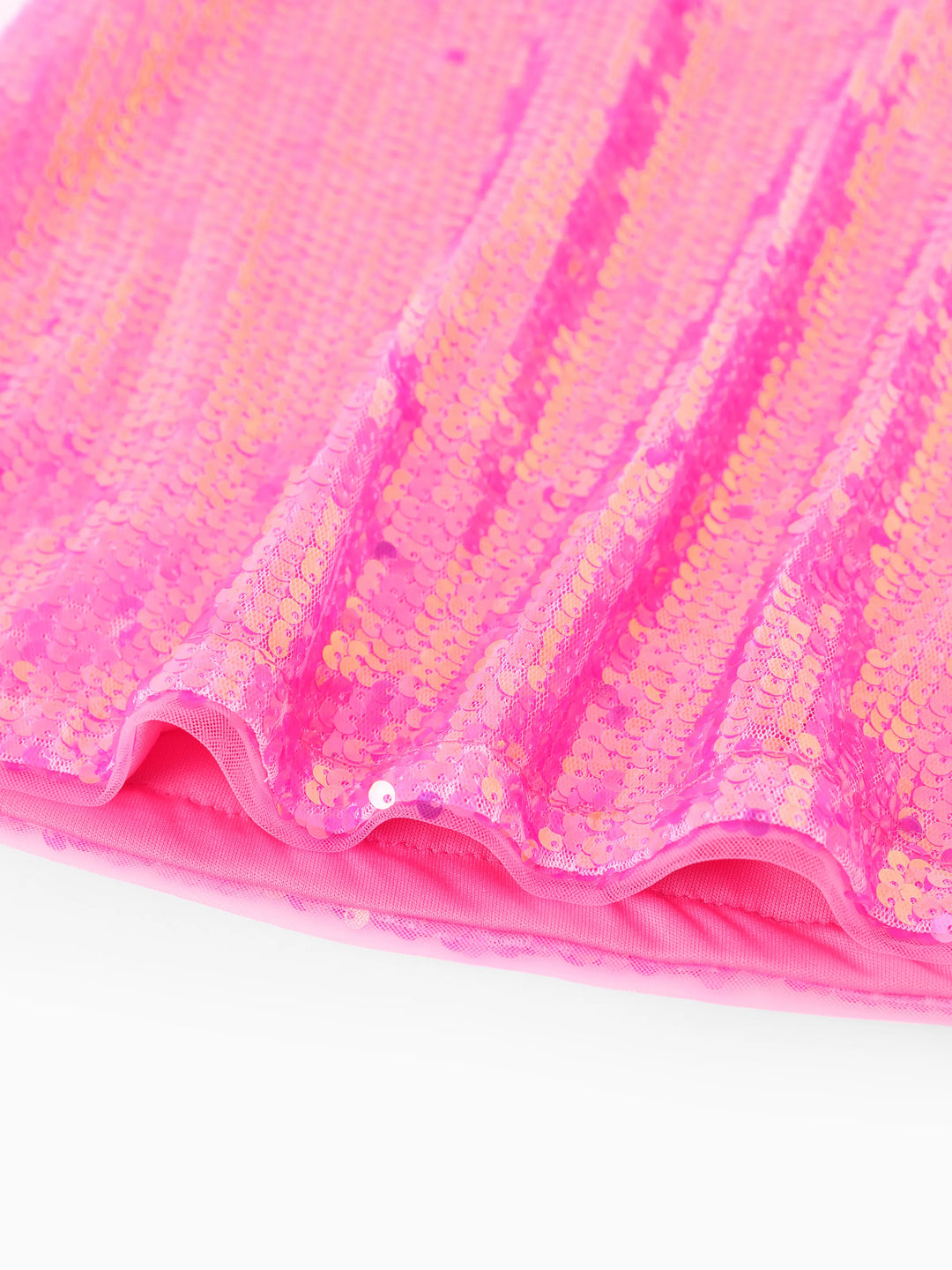 Barbie Toddler/Kid Girl Classic Barbie Letter Print Sequins Flutter-sleeve Dress Roseo