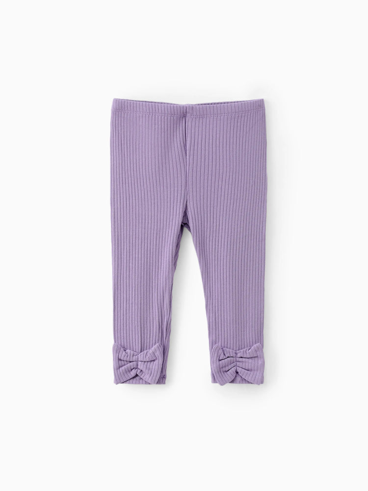 Ensemble 2 pièces pour bébé fille, joli ensemble à manches flottantes et grandes fleurs
 Violet clair