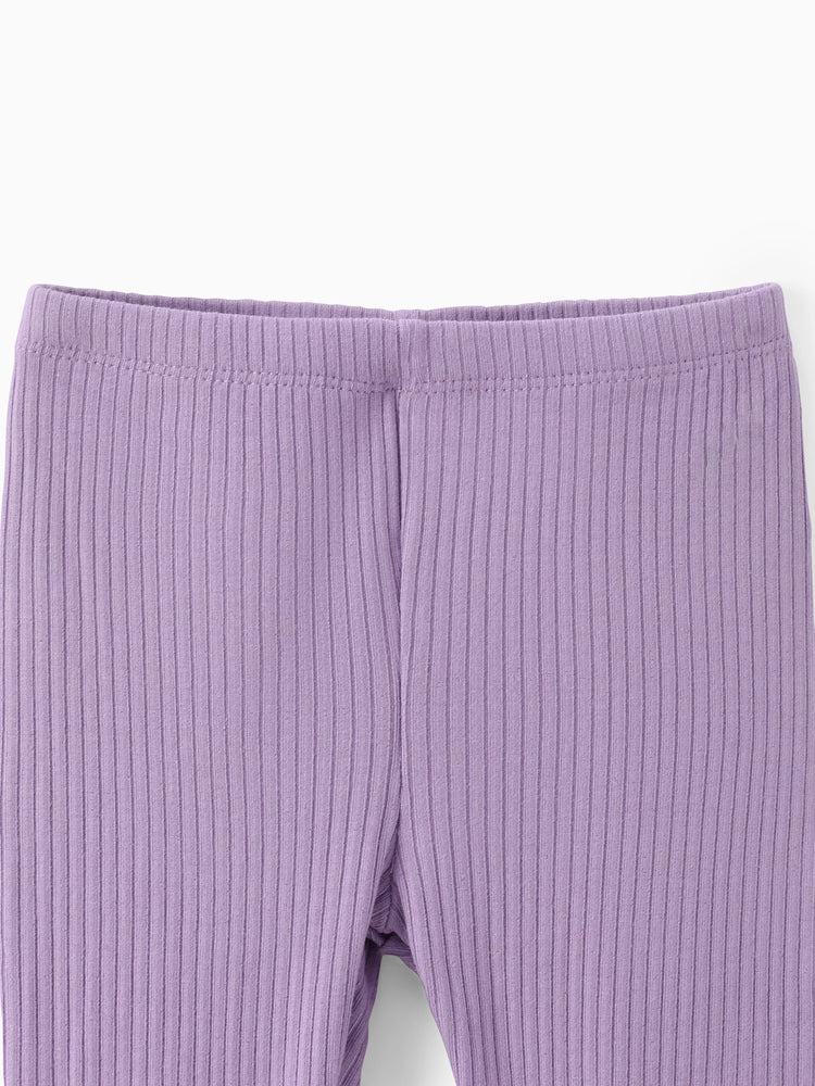 Ensemble 2 pièces pour bébé fille, joli ensemble à manches flottantes et grandes fleurs
 Violet clair