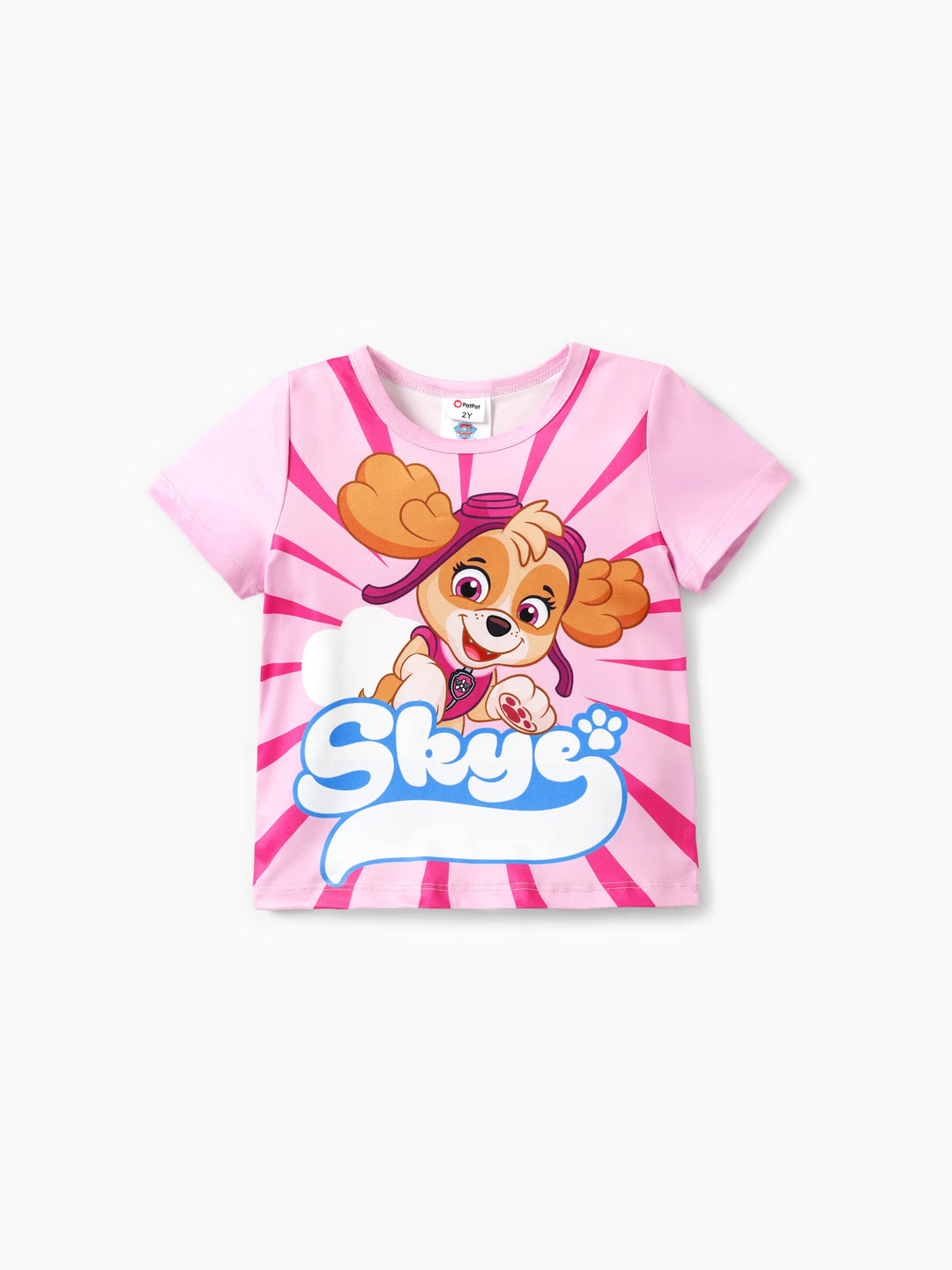 Haut Skye rose pour petite fille de la Pat'Patrouille