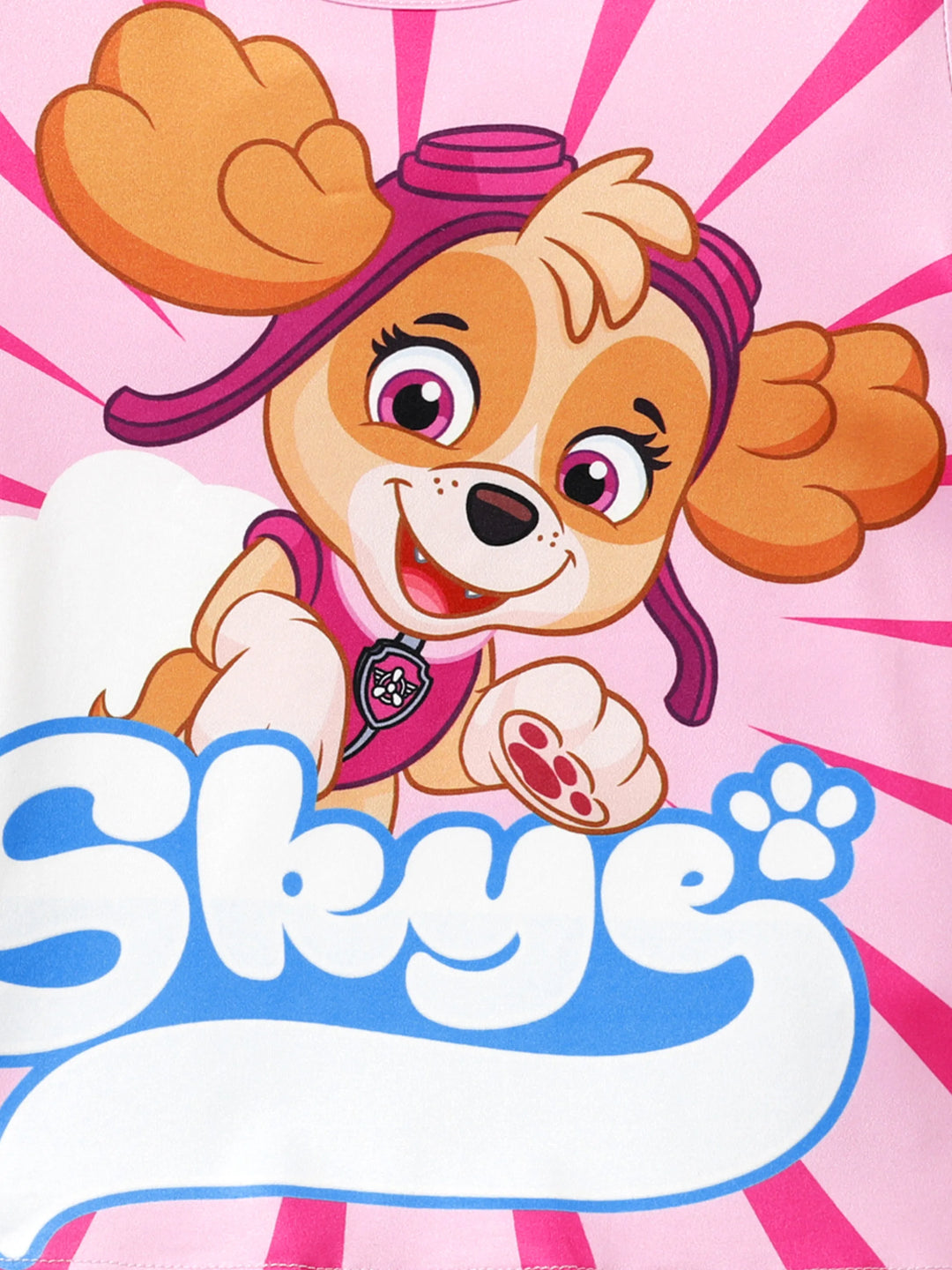 Haut Skye rose pour petite fille de la Pat'Patrouille