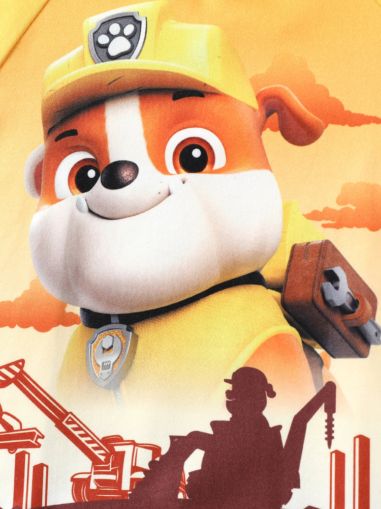 Paw Patrol Toddler Boy/Girl 2pcs Rybbke Character Print Cotton T-shirt with Shorts Sporty Set KHAKI-