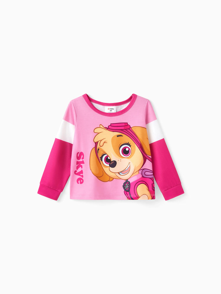 PAW Patrol Toddler Girl Skye Colorblock Long-sleeve Tee Pink