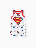 Justice League Baby Boy Batman/Superman Tank Strampler rot-Weiss