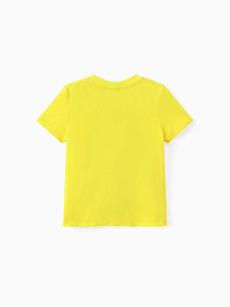 T-shirt à manches courtes 94 % coton Pat'Patrouille pour fille/garçon Ruben, jaune