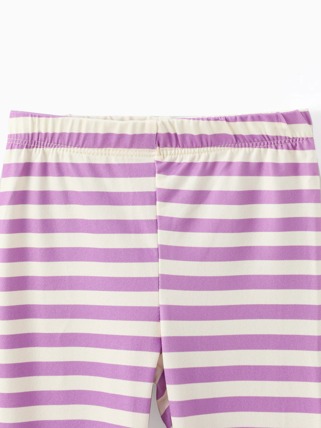 Conjunto de 2 piezas de camiseta peplum con estampado de Bella y pantalón a rayas para niña pequeña de Disney Princess, amarillo