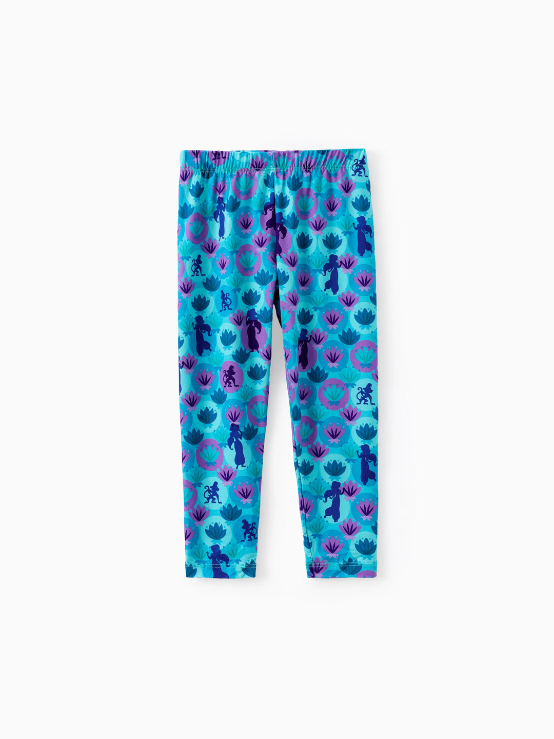 Disney Princess Baby Girl 2pcs Jasmine Print Top and Leggings Set Turquoise