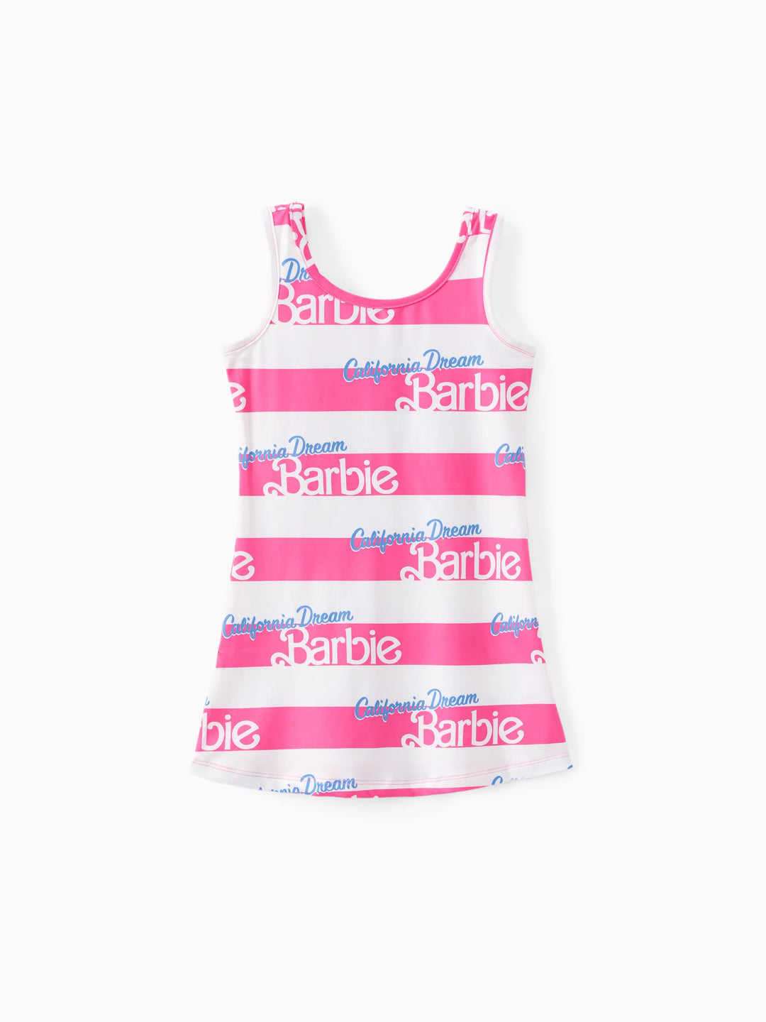Barbie Toddler/Kid Girl Valentine's Day Letter and Heart Allover Print Dress PinkyWhite