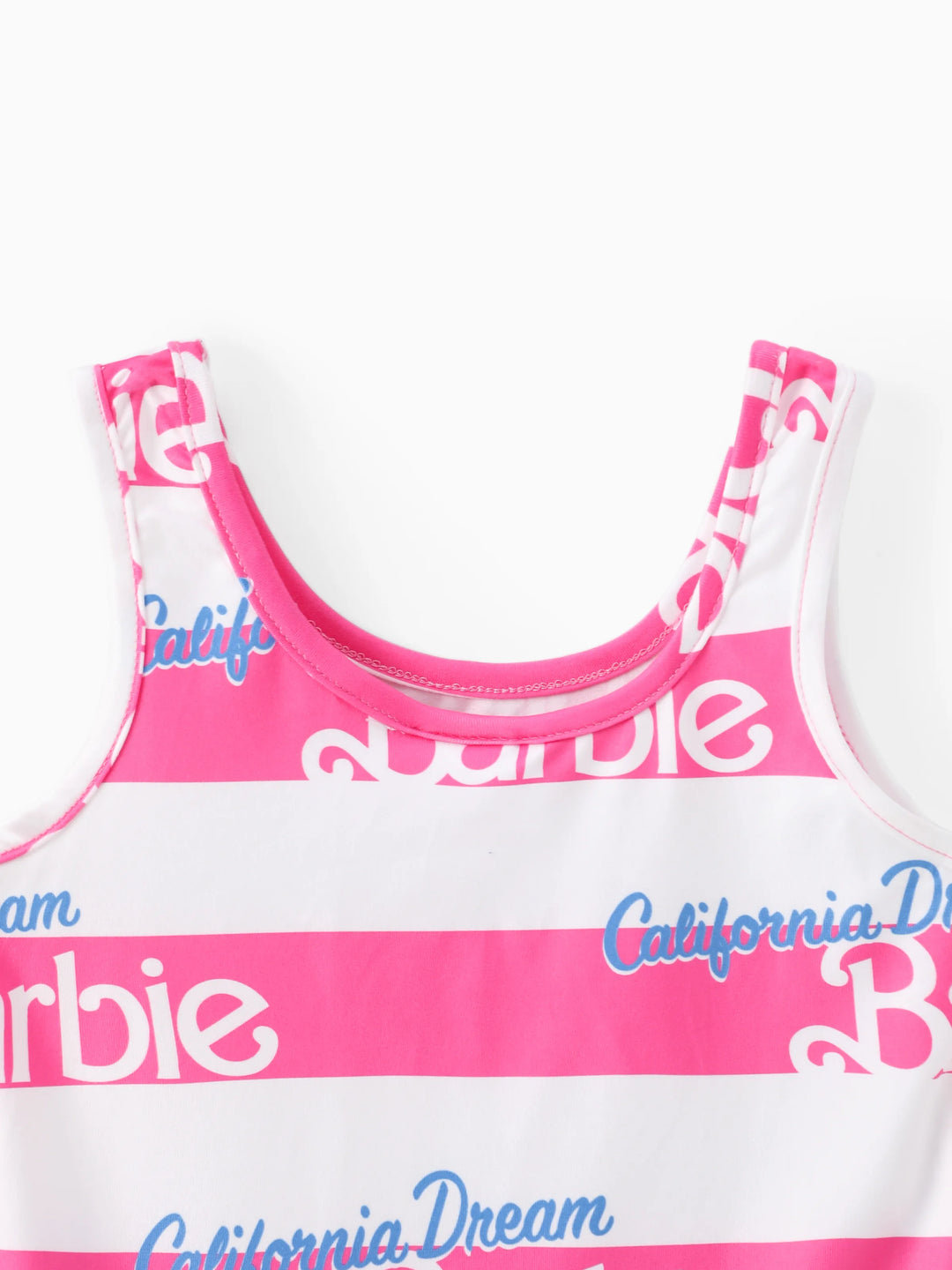 Barbie Toddler/Kid Girl Valentine's Day Letter and Heart Allover Print Dress PinkyWhite