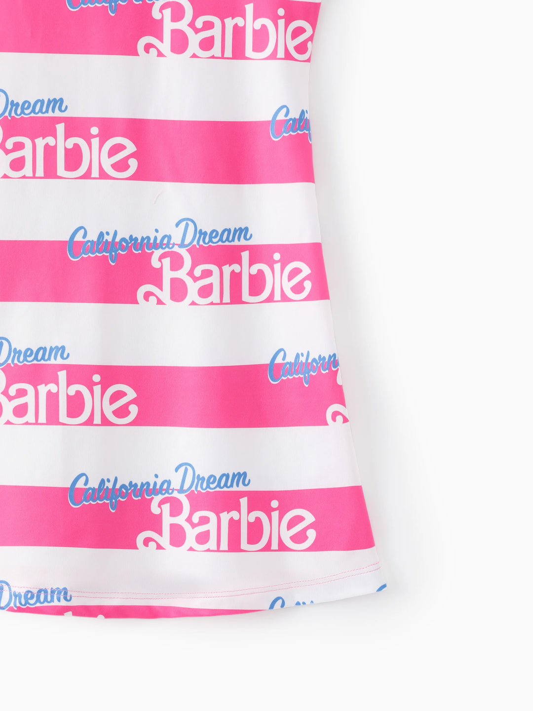 Barbie Toddler/Kid Girl Valentine's Day Letter and Heart Allover Print Dress PinkyWhite