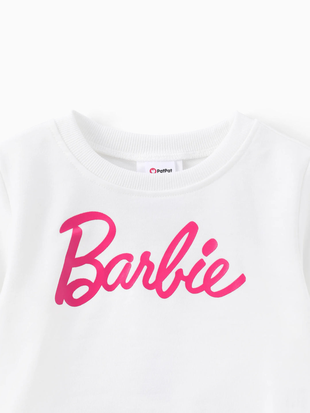 Barbie Toddler Girl 1pc Long-sleeve T-shirt or Tulle Skirt Set White