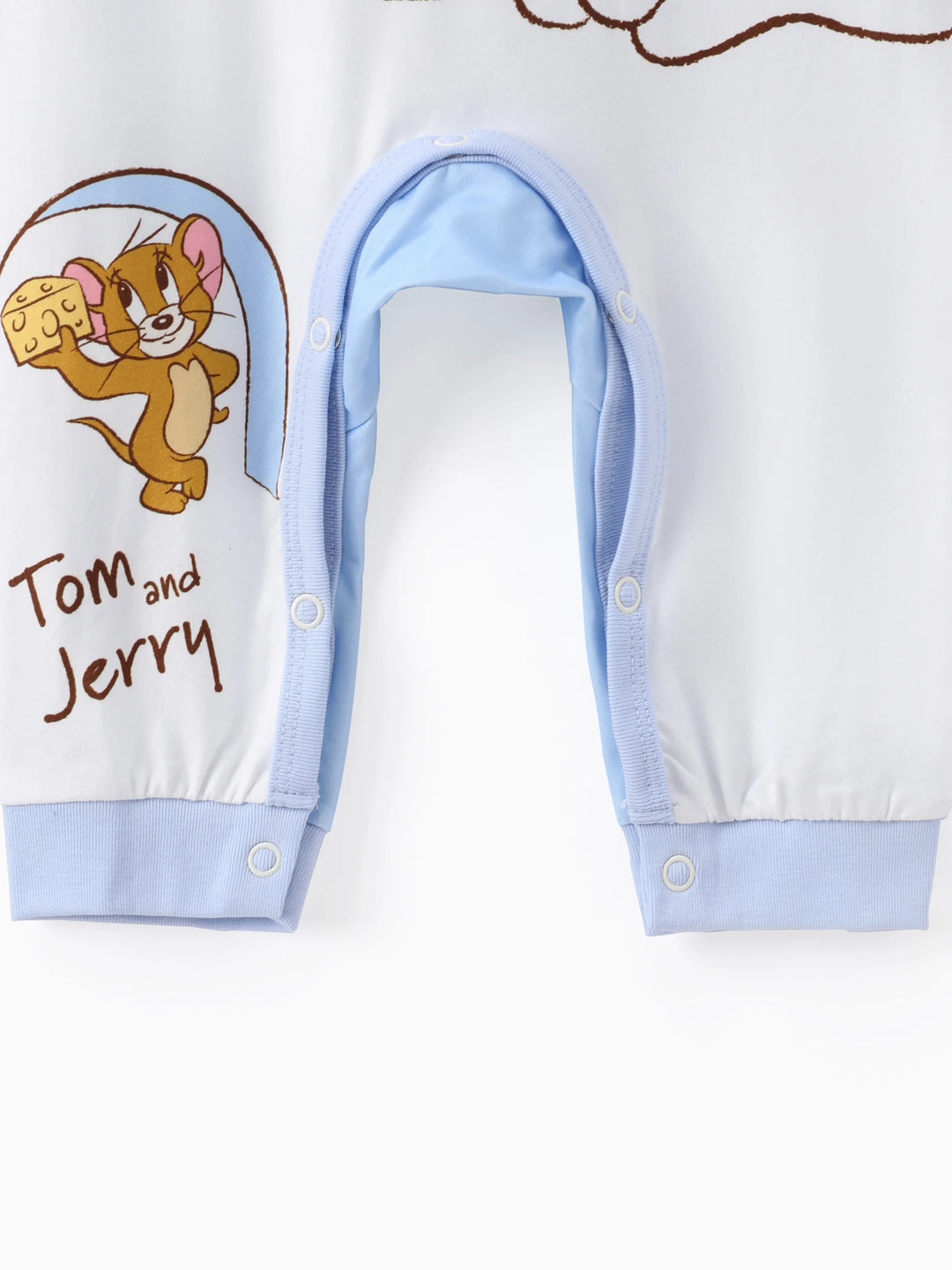 Tom and Jerry Baby Boy/Girl Cute Pattern Print Jumpsuit Blue