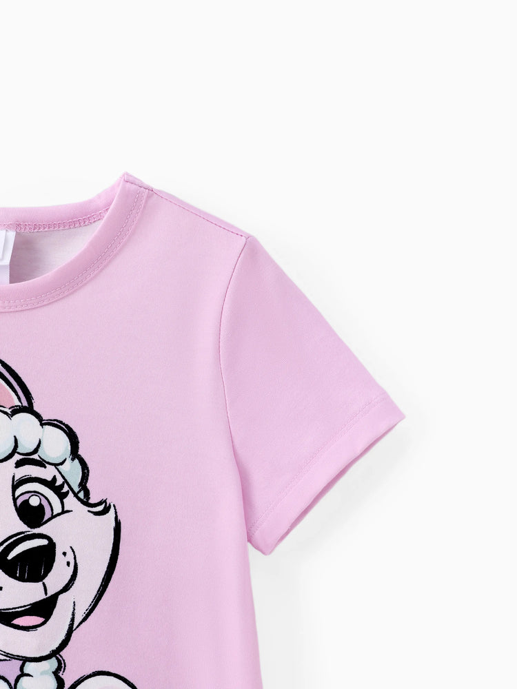 Camiseta estampada con el Everest de la Patrulla Canina para niña pequeña
 Púrpura claro