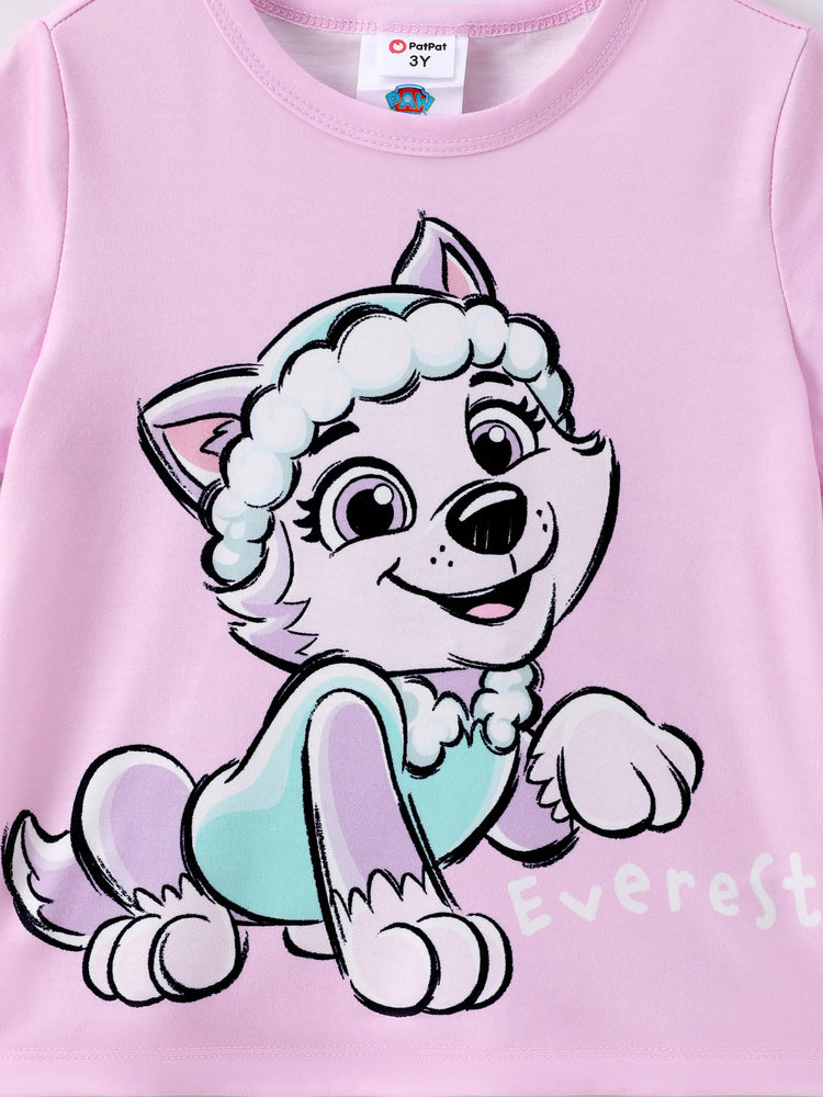 Camiseta estampada con el Everest de la Patrulla Canina para niña pequeña
 Púrpura claro