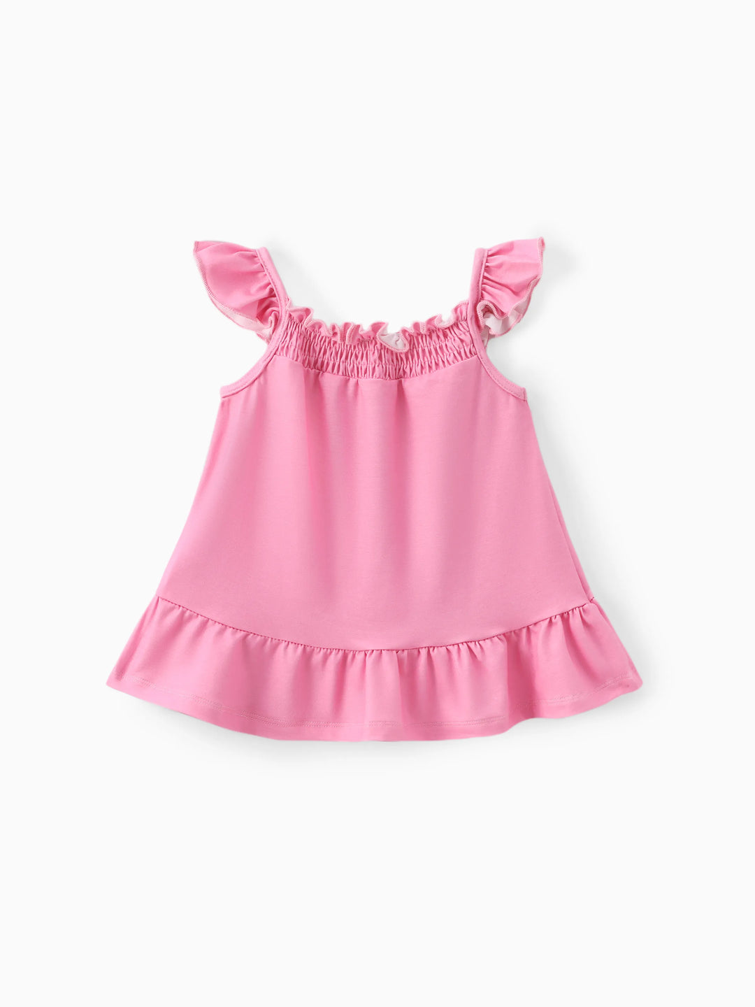 Disney Mickey and Friends Baby-/Kleinkindmädchen-Charakter-Print Kleid mit Rüschenärmeln rosa