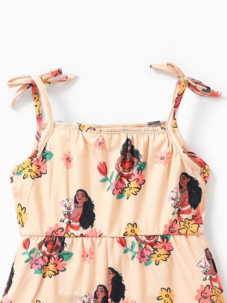 Barboteuse à bretelles fines à imprimé floral Disney Princess Moana pour petite fille Naia™, kaki