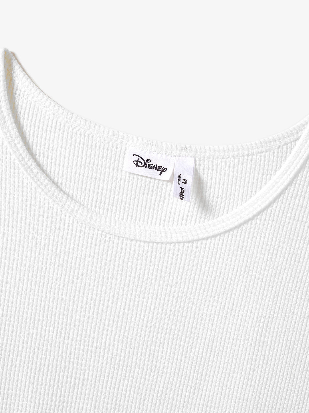 Disney Mickey y Amigos Mamá y Yo Vestido de Tela Waffle con Estampado Botánico Tropical verdeblanco