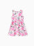 Toddler Girl Animal Dinosaur Print Sleeveless Dress Pink