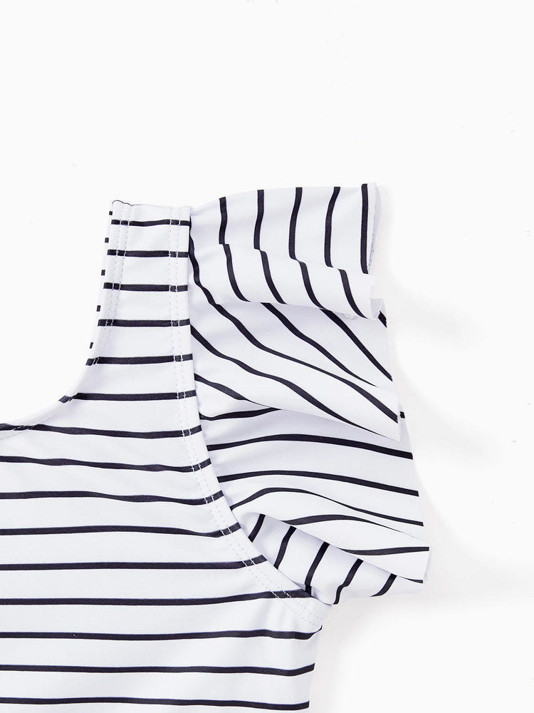 Maillot de bain deux pièces à cordon de serrage ou maillot de bain deux pièces à rayures croisées sur le devant (séchage rapide) vert