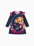 PAW Patrol Toddler Girl Skye Flounce Star Dress Dark Blue