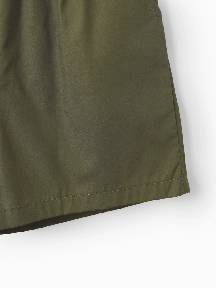 Ensemble 2 pièces t-shirt et short à imprimé animal ludique pour tout-petit garçon, gris