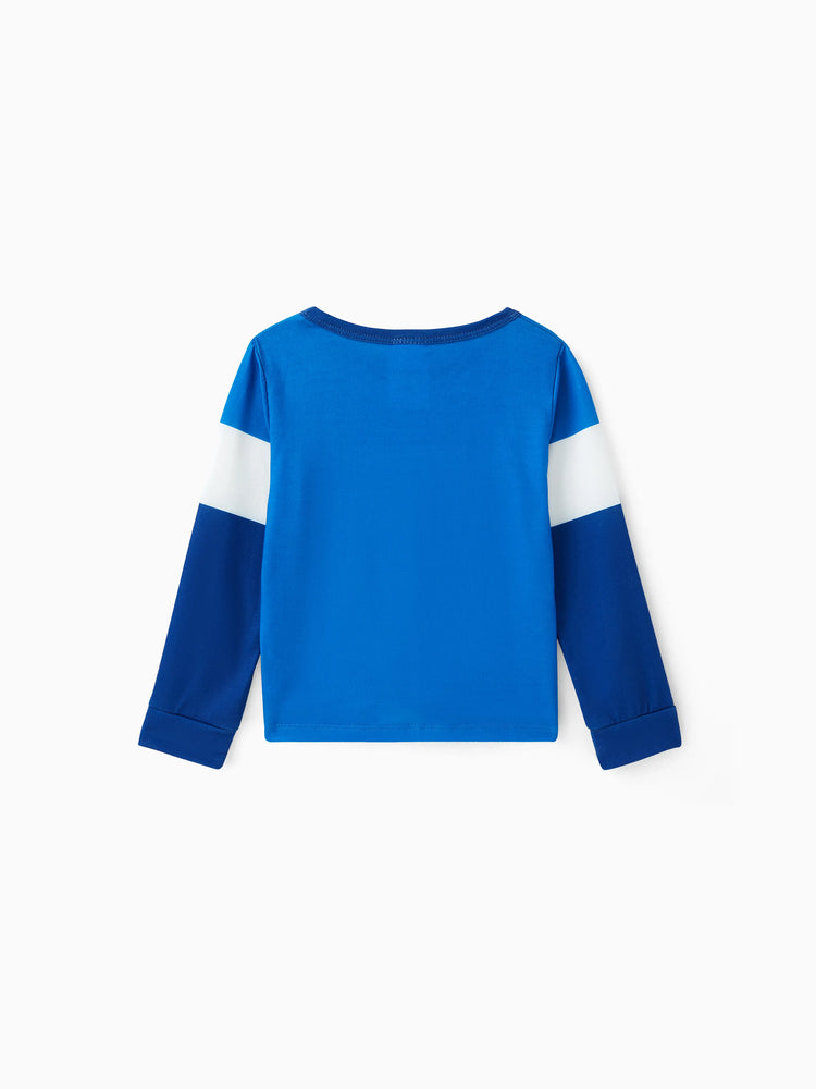PAW Patrol Toddler Boy Chase Colorblock Long-sleeve Tee Blue