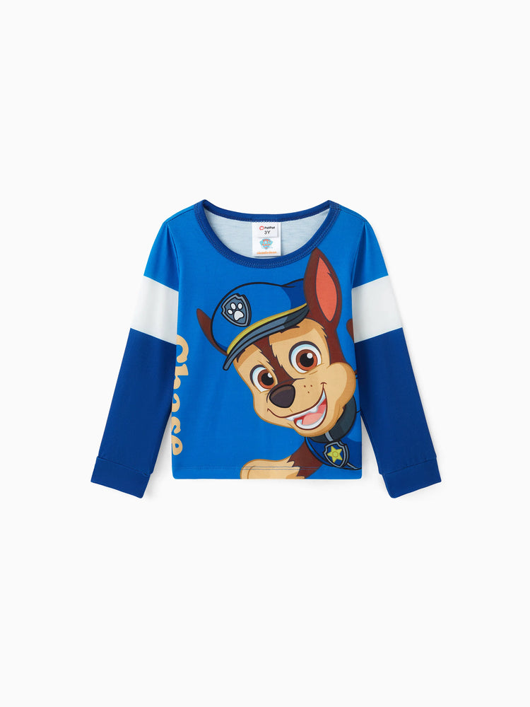 PAW Patrol Toddler Boy Chase Colorblock Long-sleeve Tee Blue