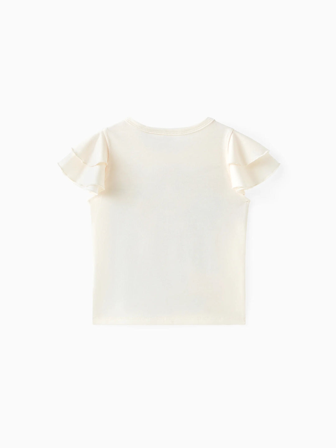 Disney Prinzessin Kleinkind Mädchen Naia™ Charakter Print T-Shirt mit gerüschten Ärmeln weiß
